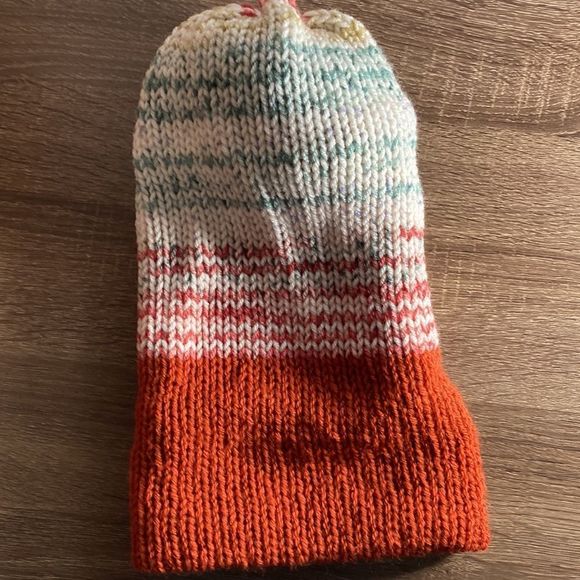 Hand Crochet beanie multi colored - Picture 6 of 9